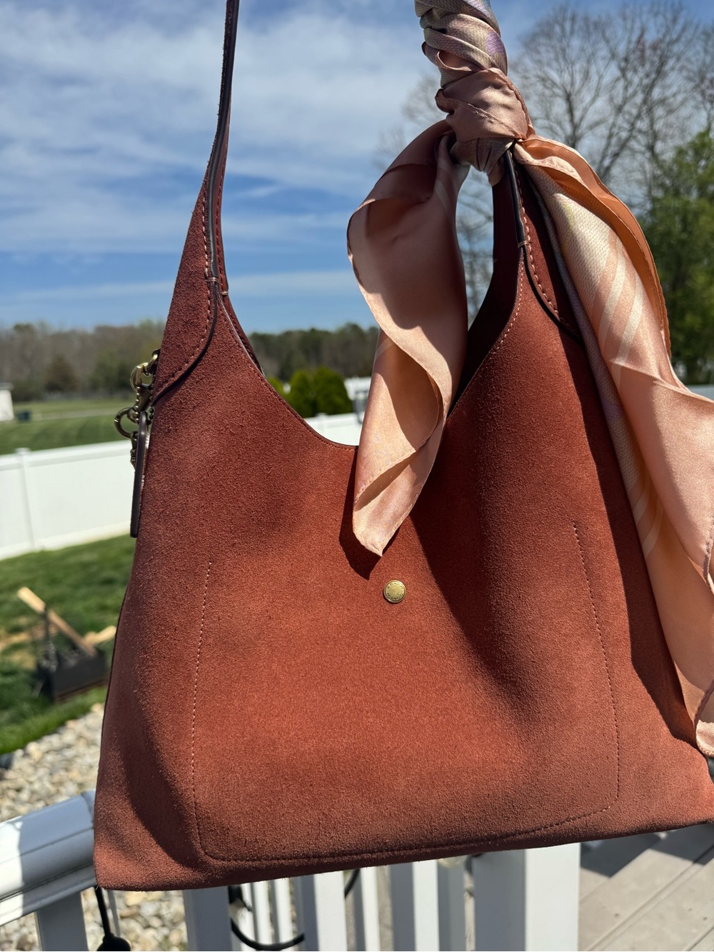 NWT with original packaging! 
Coach Brooklyn 34 in the hot new Clay Suede! - Picture 5 of 9